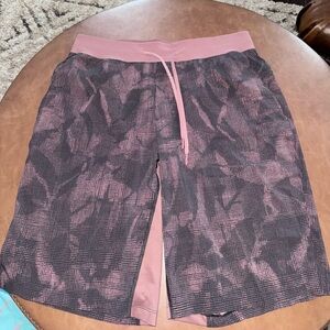lululemon athletica Pink and Black Athletic Shorts
